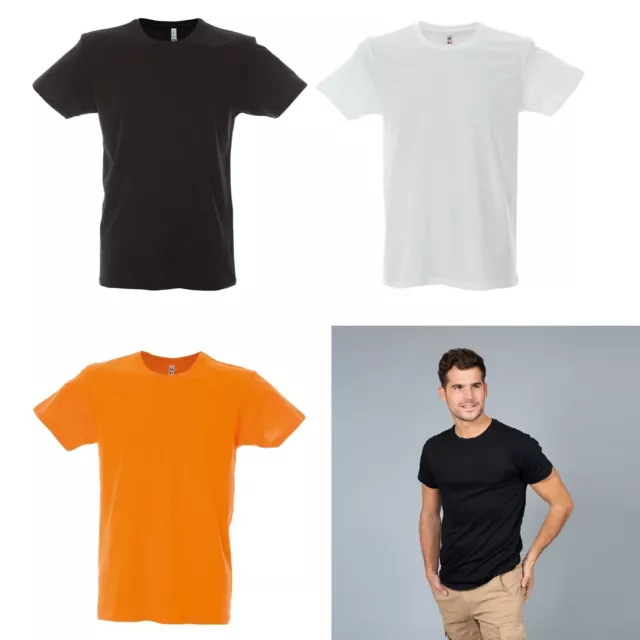 T SHIRT UOMO manica corta t-shirt COTONE da lavoro maglia maglietta magliette