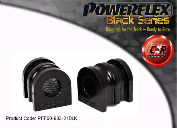 Powerflex Black Frnt ARB Bushes 21mm For Renault Megane II 02-08 PFF60-803-21BLK