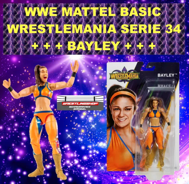 Wwe Mattel Basic Wrestlemania Serie 34 Diva Bayley Wrestling Action Figur Elite