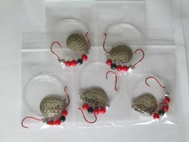 5 Spinner Rigs Leech Minnow Crawler Harness Walleye, Bass, Pike Colorado Blades