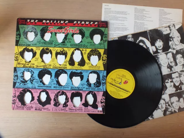 The Rolling Stones - Some Girls  ITALY   ois  INSERT   LP  Vinyl  vg+