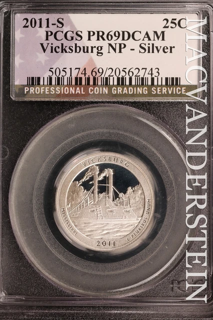 2011-S Vicksburg National Park Quarter - PCGS PR69DCAM - Silver  #SLW578