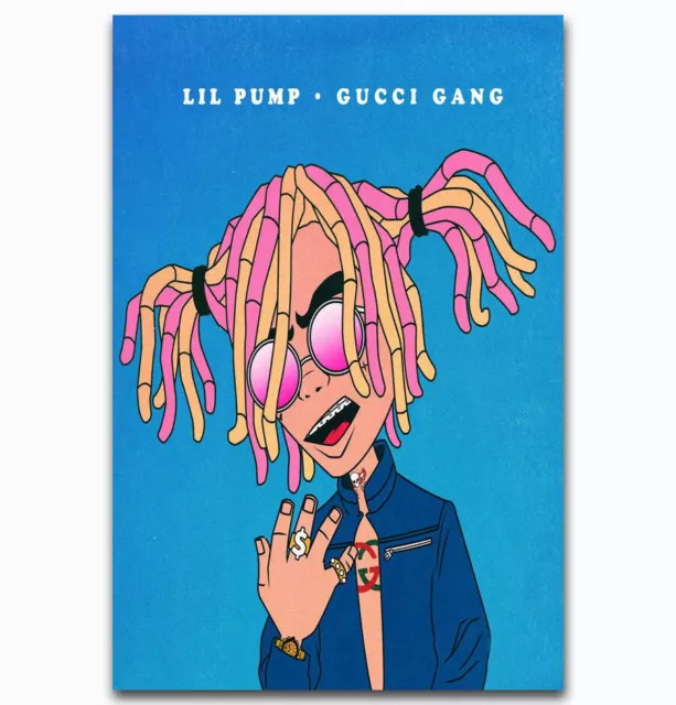 59204 Lil Pump Gucci Gang Rap Music Singer Star Wall Decor Print Poster