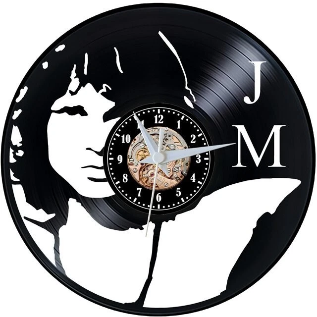 Orologio Da Parete In Vinile Da 30 Cm – Con Luci LED Multicolore 7 Colori E Telecomando, Movimento Quarzo, Silenzioso, Regalo Creativo Per Musicisti