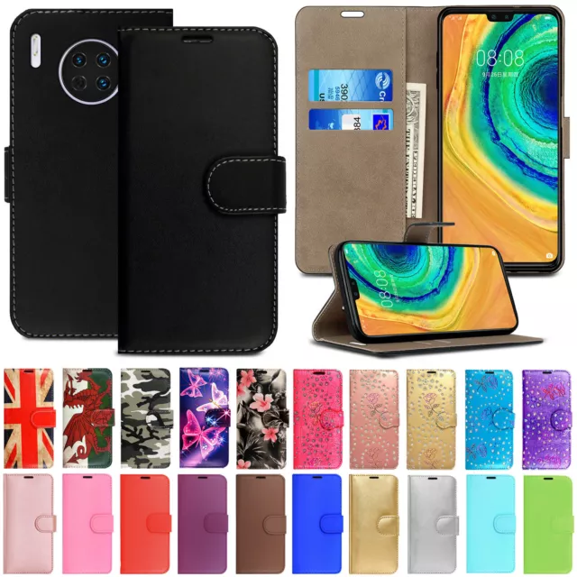 Case for Huawei P40 P30 P20 Pro Lite Leather Magnetic Flip Wallet Stand Cover