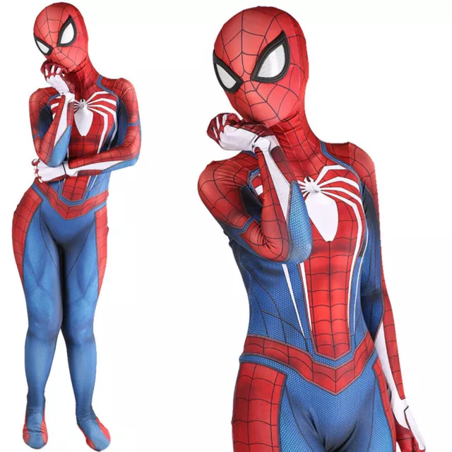 PS4 UNDIES SPIDER-MAN Jumpsuit Spiderman Cosplay Costume Suit Halloween  Adult $54.99 - PicClick