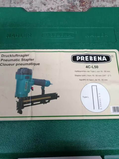 Prebena Klammergerät 4C-L50 16-50mm für Klammern L G5562 Fermacell KL-26 neu