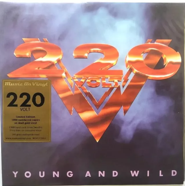 220 Volt  – Young And Wild limited edition marbled LP Album vinyl record 2022
