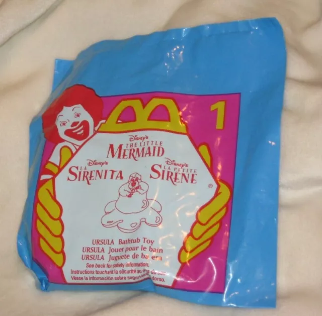 Vintage 1996 The Little Mermaid Mcdonalds Happy Meal 1 Ursula Bath Tub Toy Nip 999 Picclick