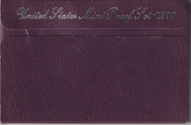1990 U.S. Mint Proof Set COA & OGP