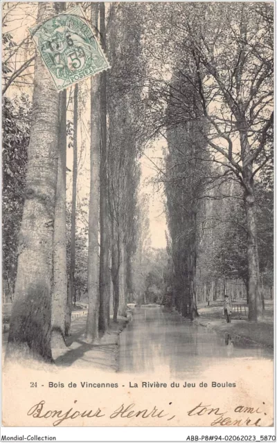 ABBP8-94-0703 - BOIS-DE-VINCENNES - la riviere du jeu de boules
