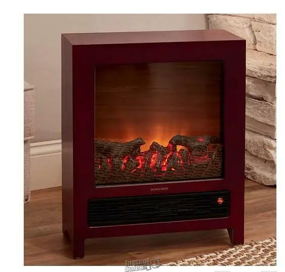 Cambridge 6' Corded 19"Wood Electric Fireplace Mahogany Heater Heat Blower 1350W