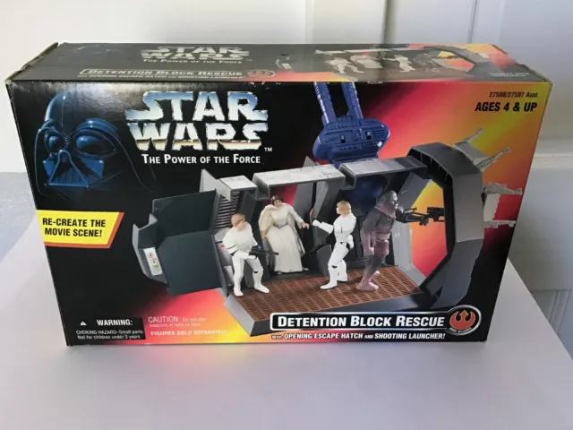 Star Wars The Power Of The Force Detention Block Rescue Kenner New Unused 1997