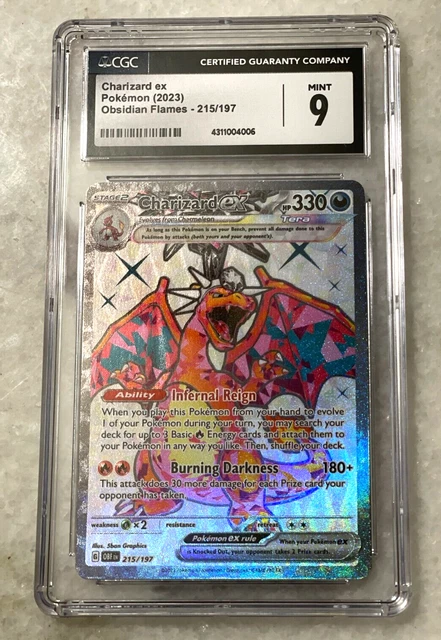 CGC 10 Poppy 220/197 SR Obsidian Flames OBF ENG Pokemon Card