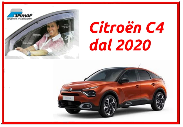 J&J Automotive | Deflettori D'Aria Antiturbo Per C3 2002-2009, Set Di 4 Pz, Nero, Antivento, Antipioggia, Fume' Oscurati - Foto 7