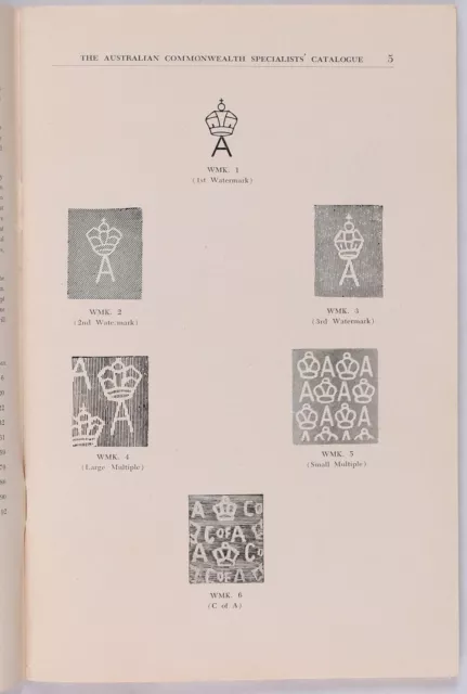 CATALOGUES Australia ACSC 15th Edition, 1953, inc Booklets & Postage Dues. 2