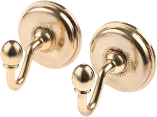 2Pcs Gold Window Curtain Drapery Tieback Door Wall Tassel Hooks Holder Hanger R