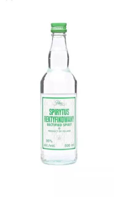 Polmos Spirytus Rektykiowany (Rectified Spirit) Polish Pure Spirit Vodka (500ml)