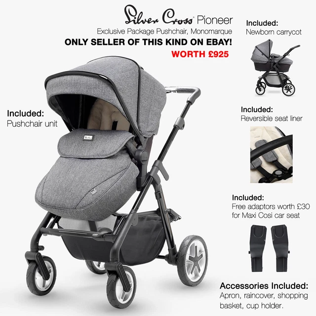 Silver cross discount pioneer brompton bundle