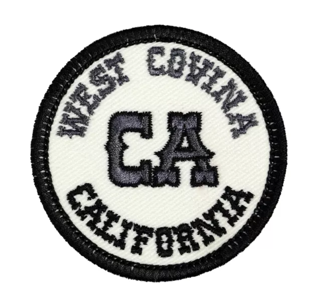 Authentic WEST COVINA, California CA POLICE Cloth PATCH — Maker MARKED on  Back