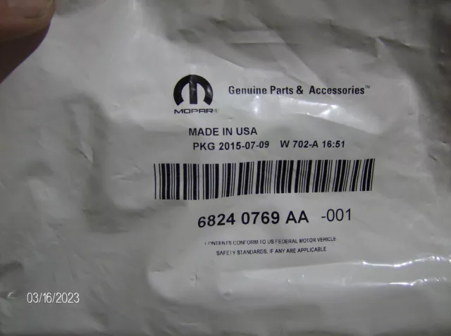 Genuine Mopar 68240769Aa Engine Push Rod
