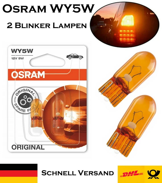 Osram Diadem CHROME Blinkerbirne Verchromt WY5W 12V Orange VW EOS Fox Lupo T4