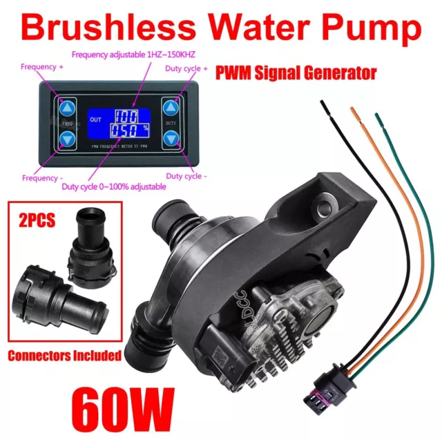 60W 12V Automotive Car Auxiliary Pump 40L/Min W/ 1Hz~150KHz PWM Signal Generator