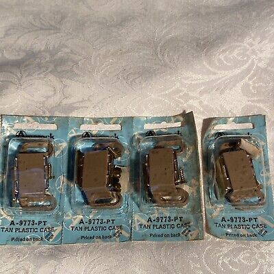 Lot Of 4 Amerock Duel MAGNETIC CABINET DOOR Catch Latches A-9773-PT Tan