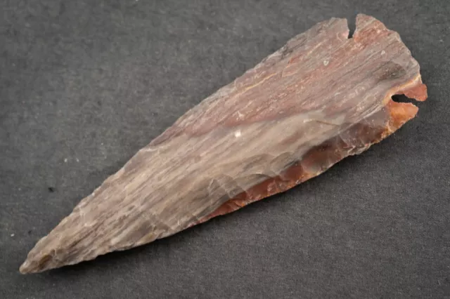 4.3" Flint Spearhead AMAZING COLOR USA Spear Point Knife Blade Arrowhead 577 4.3" Flint Spearhead AMAZING COLOR USA Spear Point Knife Blade Arrowhead 577