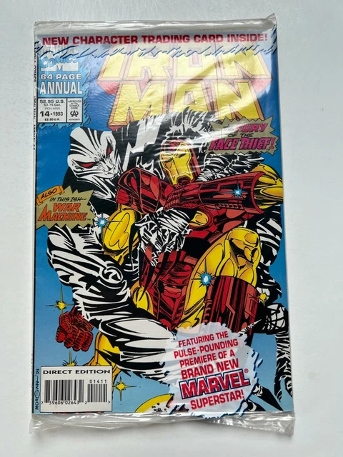 Iron Man Annual #14 - Polybagged w/Trading Card (Marvel Comics, 1993) NM