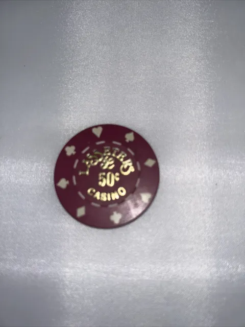 50 cent Chip from the Lasseters Casino Alice Springs Australia