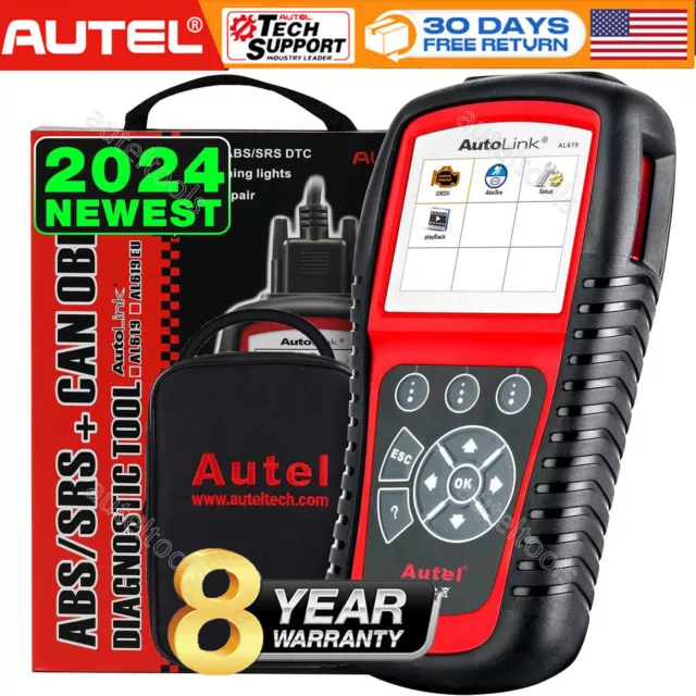 Autel AL619 OBD2 CAN ABS SRS Code Reader Scanner Auto Car Diagnostic Tool