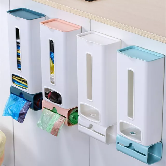 Rack Plastic Bag Dispensers Shoe Cover Storage Container Trash Bag Holder Box