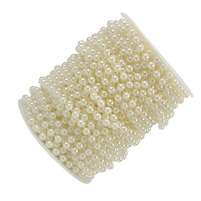Perlenkette Krippendekoration Perlengirlandenkette Kunstperlen Braut Hochzeit