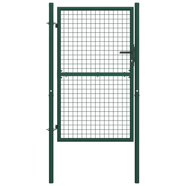 Vidaxl Fence Gate Steel 39.4"X78.7" Green