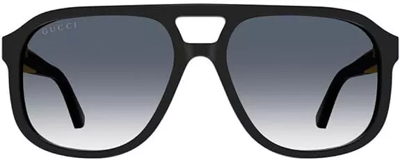 Men's sunglasses GUCCI Pilot Navigator injection black 58 mm