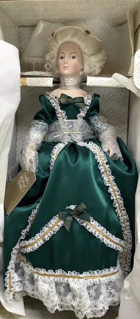 &amp;FRANKLIN HEIRLOOM DOLLS Maria Antonietta Madame de Pompadour bambola ...