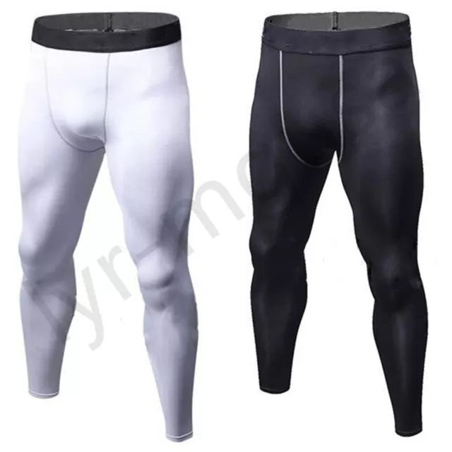 Men's Compression Tights Base Layer Fitness Skinny Trousers Sports Running Pants