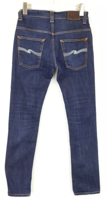 Nudie Jeans & Co. Thin Finn Dry Ecru Embo Hommes W29/L32 Organique Slim Fit 2