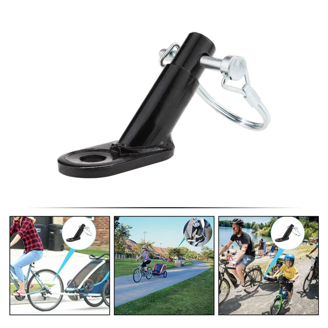 VILLCASE Gancio Di Traino Universale Per Bicicletta, Attacco Rapido Per Rimorchio Cargo Bambini E Animali, Nero