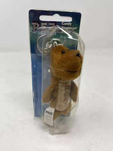 PEZ Petz Seal (2007) Arctic Babies Candy Dispenser Plush Keychain Retired NEW