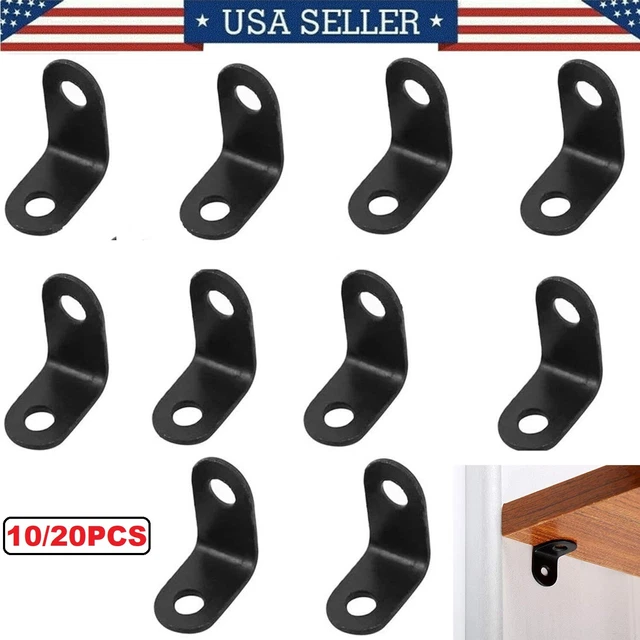 10/20X Stainless steel Corner Brackets Angle Bracket Corner Brace L Shape Joint