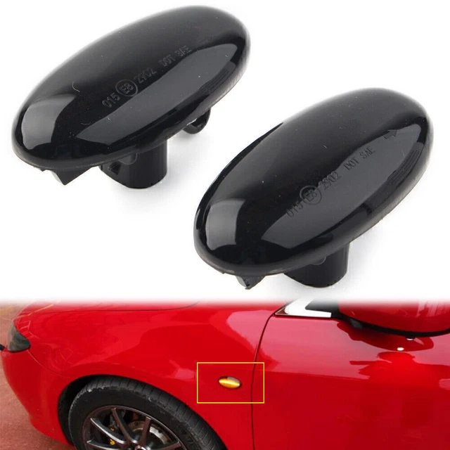 LED Dynamic Side Marker Turn Sequential Blinker Amber Light For Mazda 2 3 5 MPV