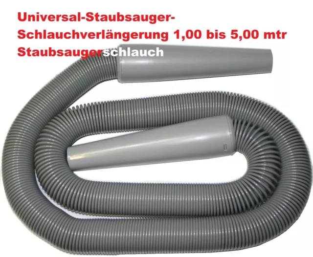 Universal-Staubsauger-Schlauchverlängerung 1,00 bis 5,00 mtr Staubsaugerschlauch