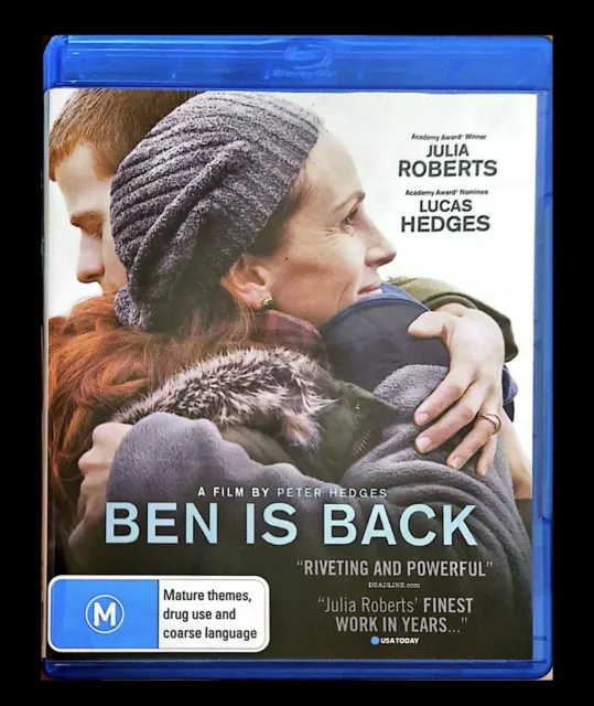 FREE POST 🇦🇺 Ben Is Back Region B Blu-ray Julia Roberts Lucas Hedges Riveting