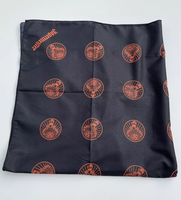 67x67cm Jägermeister Bandana, Tischdecke, viereckig, schwarz-Orange Logo NEU!