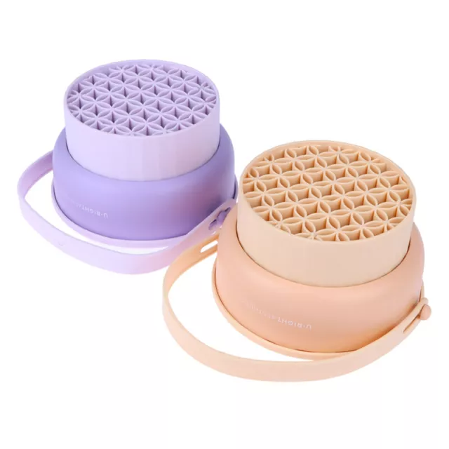 Silicone Makeup Brush Folding Cleaning Bowl Mat Cosmetic Powder Puff Eyeshadow