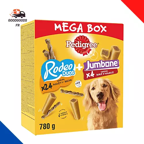 PEDIGREE Mega Box Friandises Récompenses pour chien 780g