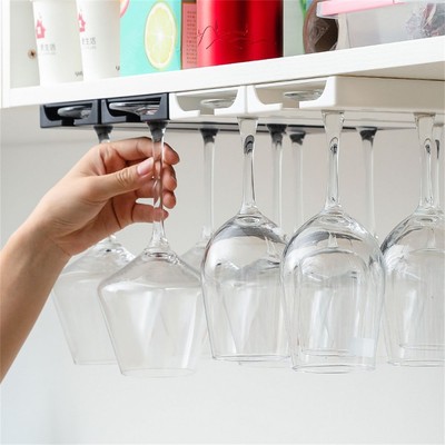 3 Slot Mobile da Vino Cucina Portabicchieri Porta Calici Usato in Bar Porta Bicchiere di Vino Portabicchieri a Forma di Cuore Supporto per Calice Include 4 Viti 
