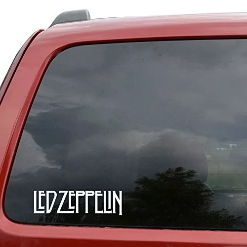 Led Zeppelin Rock Band Car Window Vinyl Decal Sticker (White 8 inches)